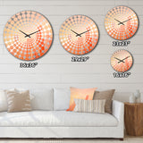 Salmon Spires High Rise Cityscape II - Architecture Metal Wall Clock