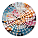 Orange Soda Fizzy Abstraction II - Food & Beverage Metal Wall Clock
