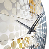 Blue Spiritual Stone Minimalism Painting II - Spiritual Metal Wall Clock