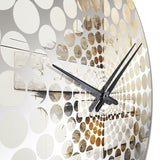 Beige Spiritual Stone Minimalism Painting I - Landscapes Metal Wall Clock