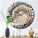 Stone Geode Scenery Minimalism - Landscapes Metal Wall Clock