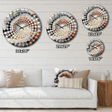 Stone Geode Scenery Minimalism - Landscapes Metal Wall Clock
