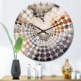Stone Geode Scenery Minimalism III - Landscapes Metal Wall Clock