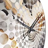 Stone Geode Scenery Minimalism III - Landscapes Metal Wall Clock