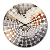 Stone Geode Scenery Minimalism III - Landscapes Metal Wall Clock