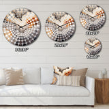 Stone Geode Scenery Minimalism III - Landscapes Metal Wall Clock