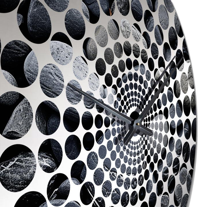 Black Stones Scenery Minimalism - Landscapes Metal Wall Clock