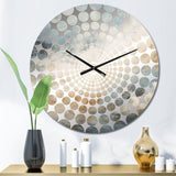 Muted Colors Minimalism Storms I - Landscapes Metal Wall Clock