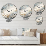 Muted Colors Minimalism Storms I - Landscapes Metal Wall Clock