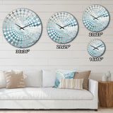 Blue Ocean Storm And Rain - Landscapes Metal Wall Clock