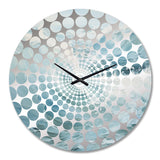 Blue Ocean Storm And Rain - Landscapes Metal Wall Clock
