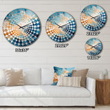 Blue Storms Charm Vivid Liquid Art - Landscapes Metal Wall Clock