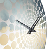 Beige Storm Meadow Charm - Landscapes Metal Wall Clock