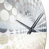 Beige Storm Meadow Charm II - Landscapes Metal Wall Clock
