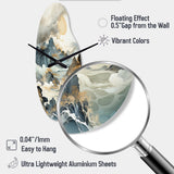 Bold Storms Landscape - Asymmetric Metal Wall Clock