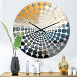Black And Gold Sunset Reverie - Landscapes Metal Wall Clock
