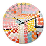 De Stijl Geometric Pastel Harmony II - Landscapes Metal Wall Clock