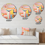 De Stijl Geometric Pastel Harmony II - Landscapes Metal Wall Clock