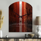 Fantastic Dissolving Doorways - Asymmetric Metal Wall Clock