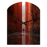 Fantastic Dissolving Doorways - Asymmetric Metal Wall Clock