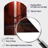 Fantastic Dissolving Doorways - Asymmetric Metal Wall Clock