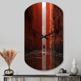 Fantastic Dissolving Doorways - Asymmetric Metal Wall Clock