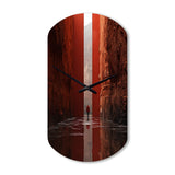 Fantastic Dissolving Doorways - Asymmetric Metal Wall Clock