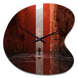 Fantastic Dissolving Doorways - Asymmetric Metal Wall Clock