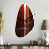 Fantastic Dissolving Doorways - Asymmetric Metal Wall Clock