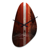 Fantastic Dissolving Doorways - Asymmetric Metal Wall Clock
