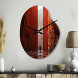 Fantastic Dissolving Doorways - Asymmetric Metal Wall Clock