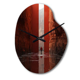Fantastic Dissolving Doorways - Asymmetric Metal Wall Clock