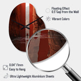 Fantastic Dissolving Doorways - Asymmetric Metal Wall Clock