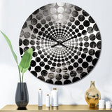 Minimalism Sci Fi Ufo - Abstract Metal Wall Clock