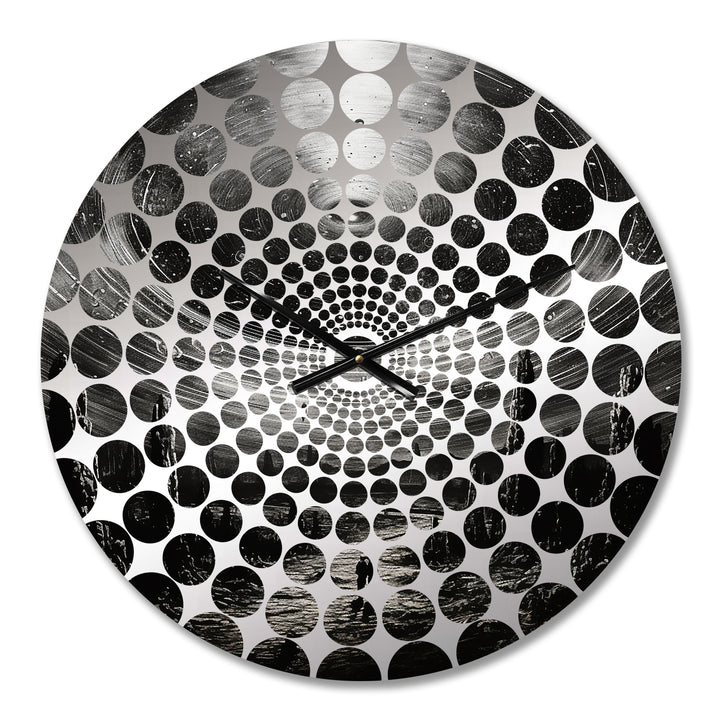 Minimalism Sci Fi Ufo - Abstract Metal Wall Clock