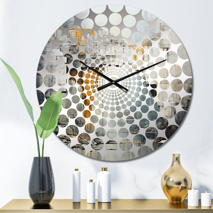 waterfall cliff adventure - Landscapes Metal Wall Clock