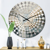 gold and grey waterfall adventure scene - Landscapes Metal Wall Clock
