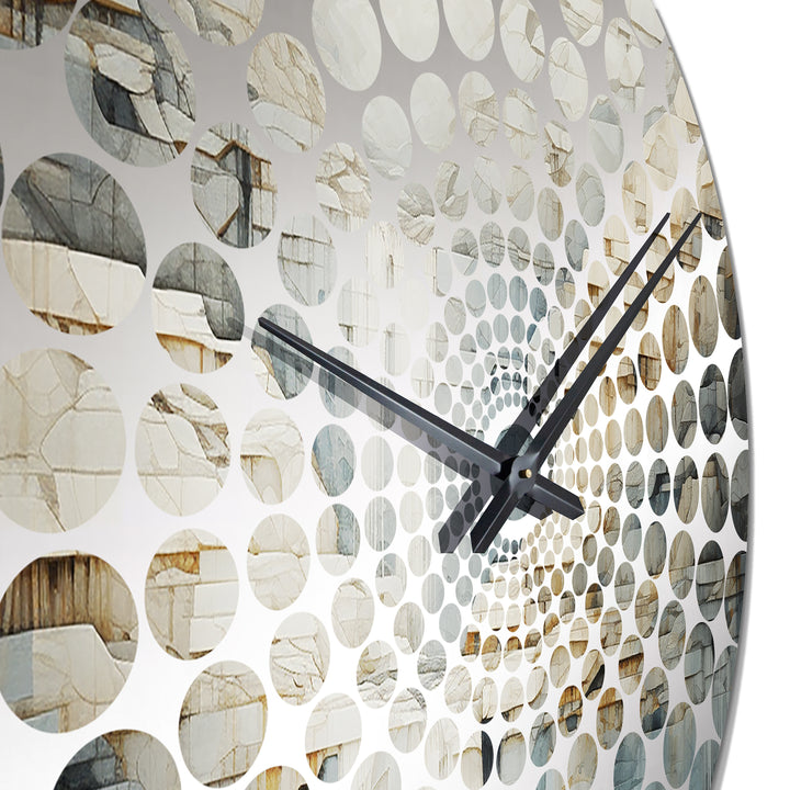 gold and grey waterfall adventure scene - Landscapes Metal Wall Clock