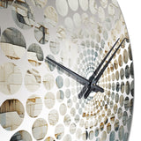 gold and grey waterfall adventure scene - Landscapes Metal Wall Clock