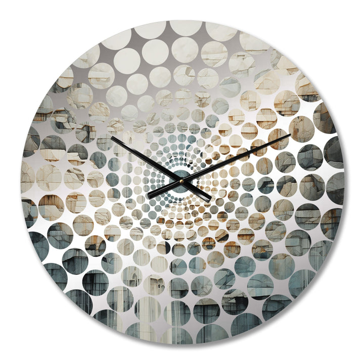 gold and grey waterfall adventure scene - Landscapes Metal Wall Clock