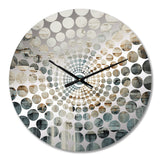 gold and grey waterfall adventure scene - Landscapes Metal Wall Clock