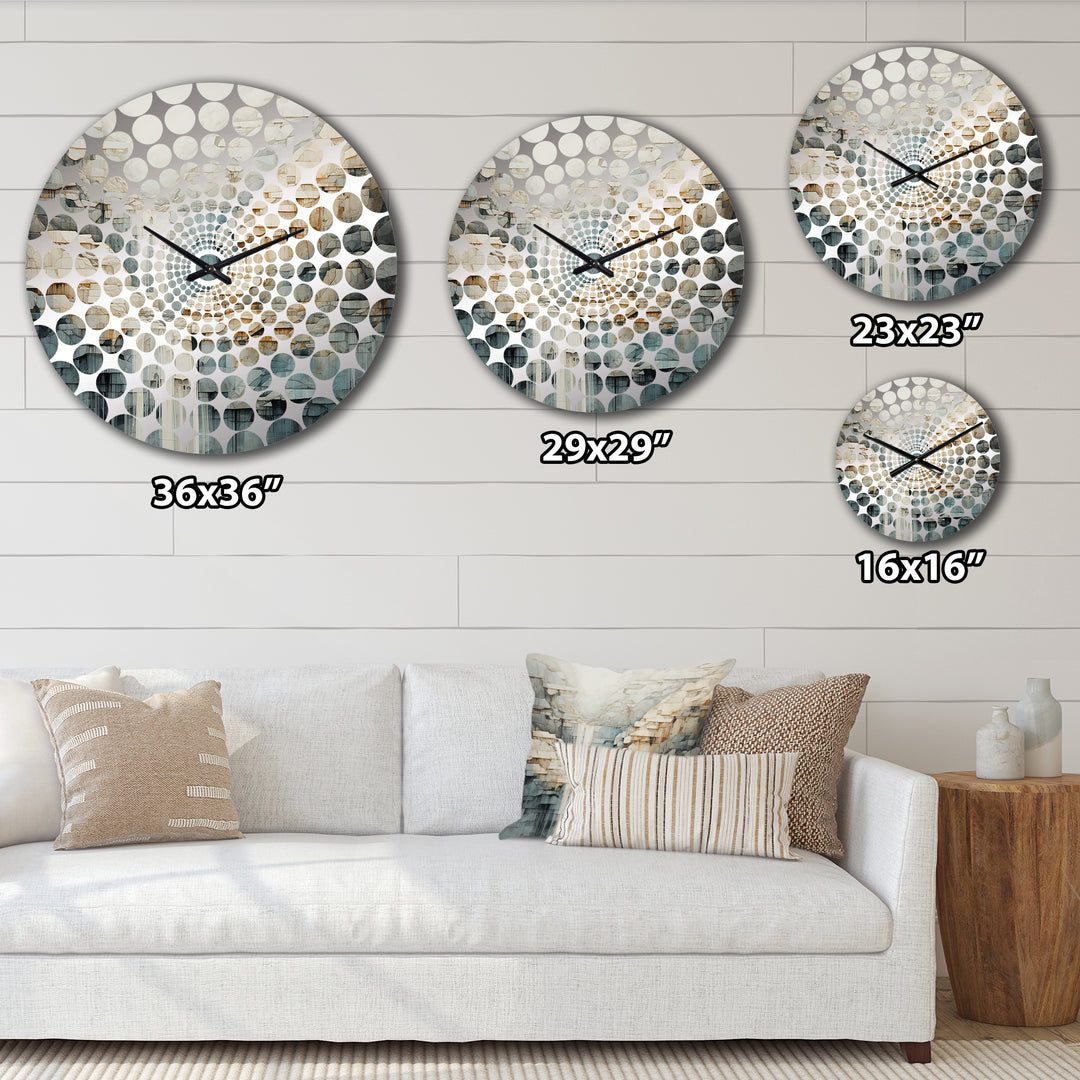 gold and grey waterfall adventure scene - Landscapes Metal Wall Clock