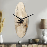 abstract blue and white yoga mediation - Asymmetric Metal Wall Clock