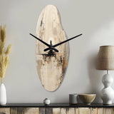 abstract blue and white yoga mediation - Asymmetric Metal Wall Clock
