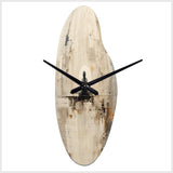 abstract blue and white yoga mediation - Asymmetric Metal Wall Clock