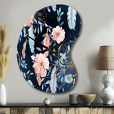 Ethereal Dreamcatchers Boho Pattern - Asymmetric Metal Wall Clock