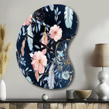 Ethereal Dreamcatchers Boho Pattern - Asymmetric Metal Wall Clock