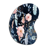 Ethereal Dreamcatchers Boho Pattern - Asymmetric Metal Wall Clock
