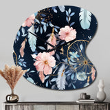 Ethereal Dreamcatchers Boho Pattern - Asymmetric Metal Wall Clock
