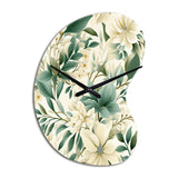 Subdued Oasis Boho Pattern - Asymmetric Metal Wall Clock